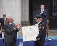 Acto de entrega de la Medalla de Oro de la Ciudad de Valladolid a la Policía Nacional