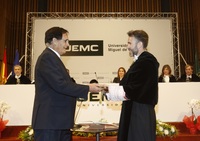 Toma de posesión de David García López como rector de la UEMC 