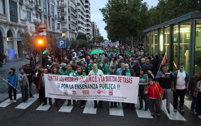 Manifestación en Valladolid contra la LOMCE.   / MIRIAM CHACÓN / ICAL