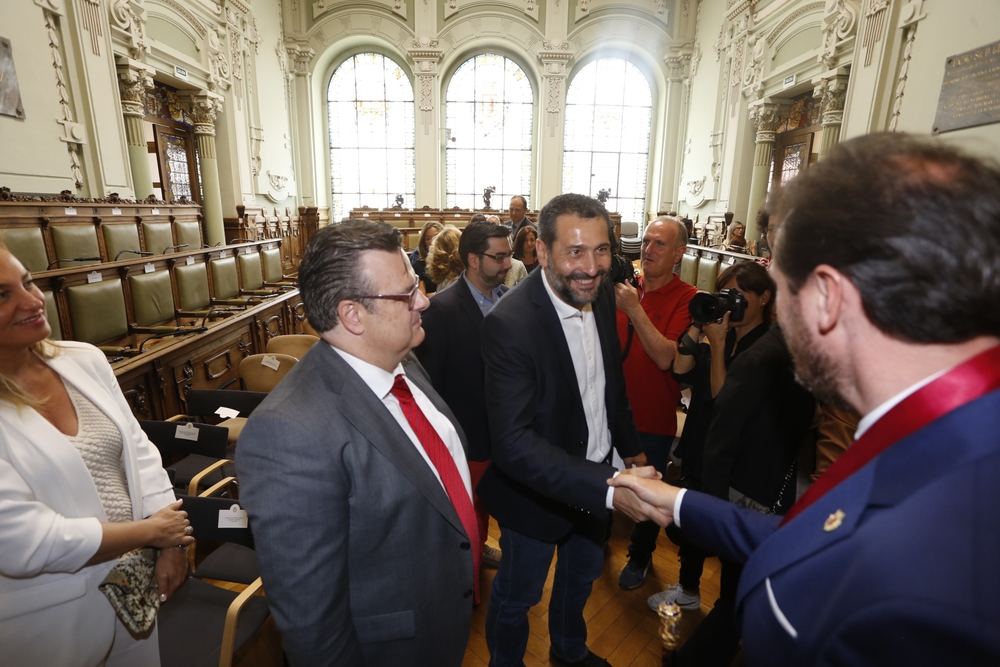 Toma de posesión de Óscar Puente como alcalde de Valladolid  / JONATHAN TAJES