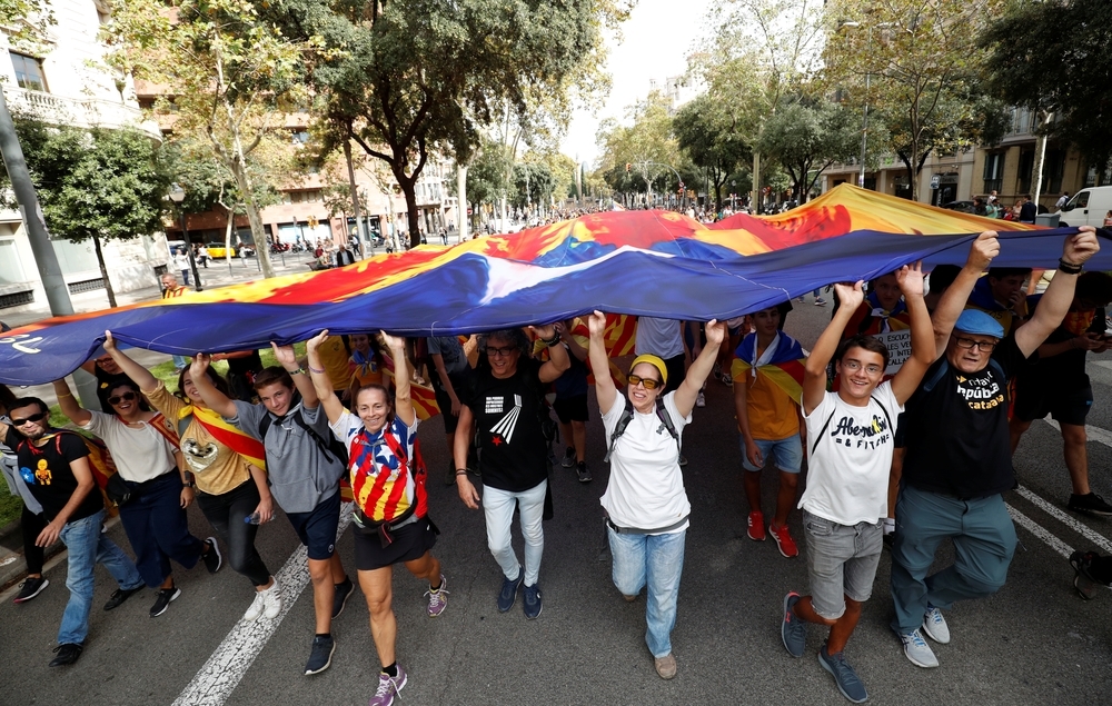 Las Marchas colapsan el centro de Barcelona