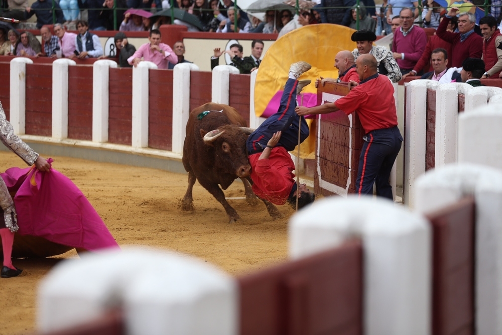 Cogida de un mozo de ayuda en la Plaza de Toros de Valladolid.  / WELLINGTON DOS SANTOS