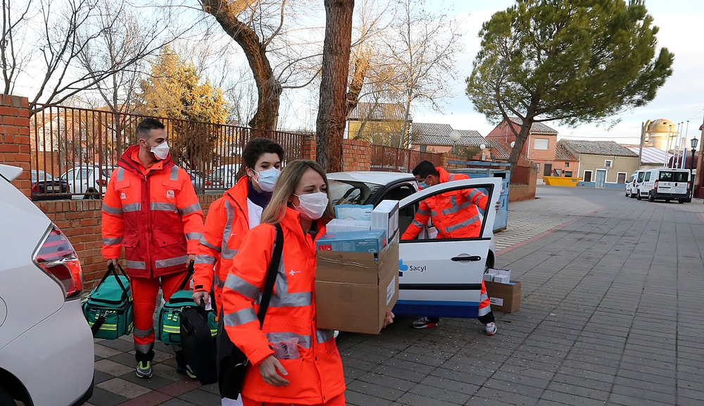 Arranca la campaña de vacunación anti-covid en Valladolid.