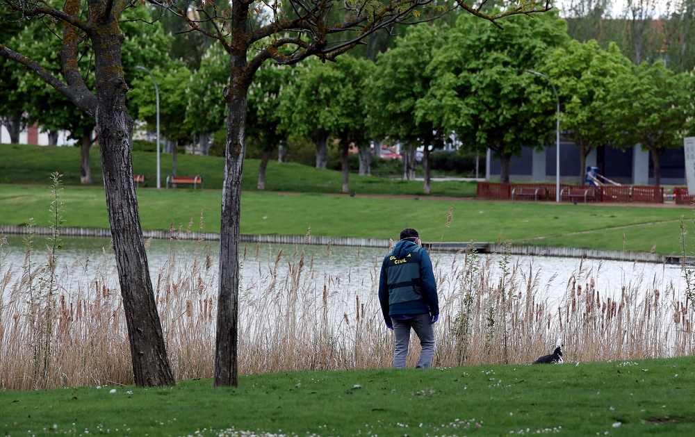 Hallan muerto a un joven en un parque de Laguna de Duero.  / ICAL