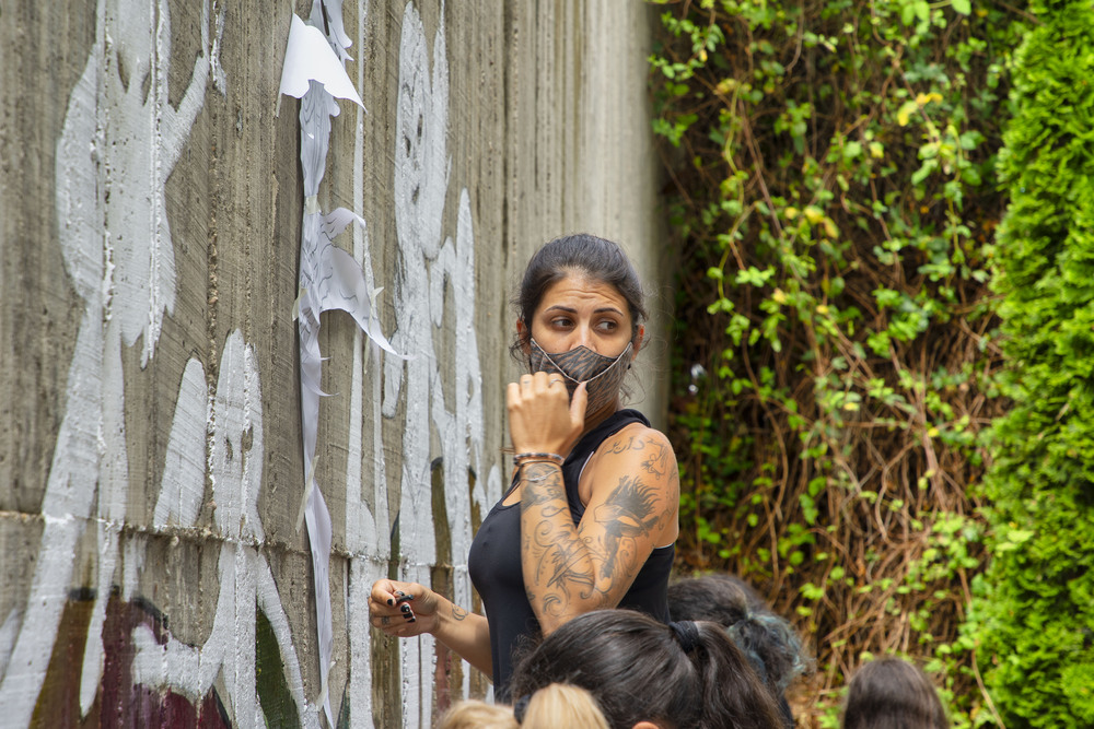 Un mural de superheroínas visibilizará el deporte femenino en el CEIP Margarita Salas de Arroyo.  / E. MARGARETO (ICAL)