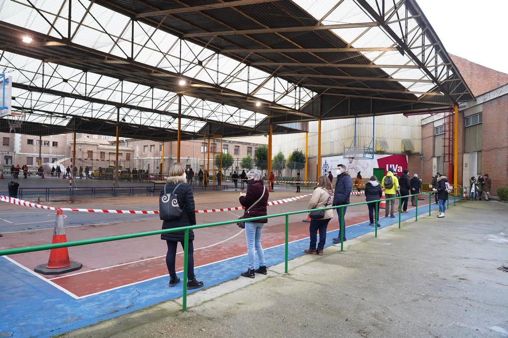 Cribado masivo efectuado en enero en la Universidad de Valladolid.  / ICAL