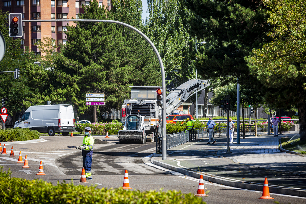 Calle en obras en Valladolid  / JONATHAN TAJES