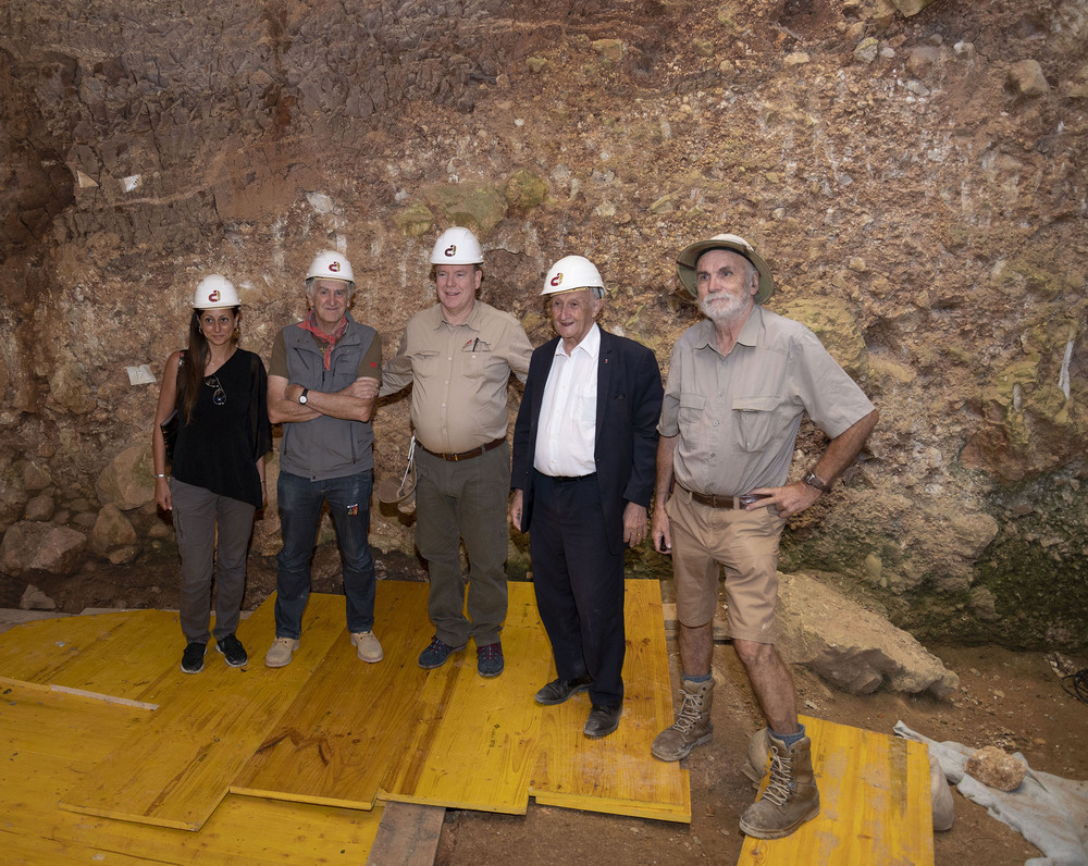 Alberto de Mónaco, seducido por los yacimientos de Atapuerca