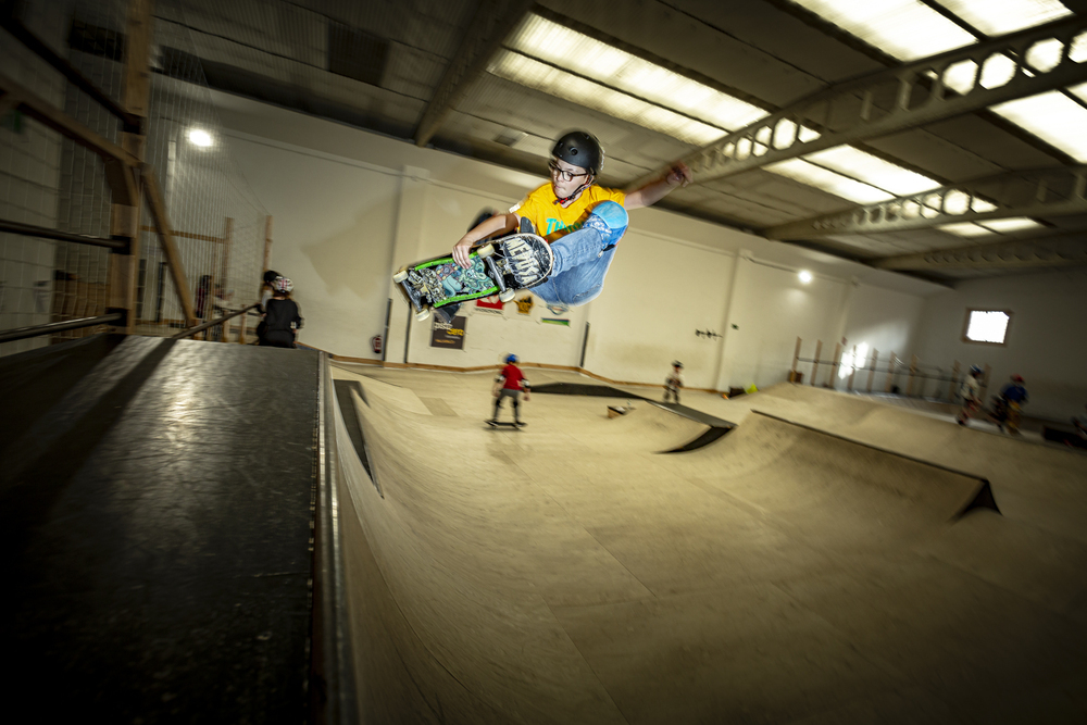 Image d'une école de skate à Valladolid.