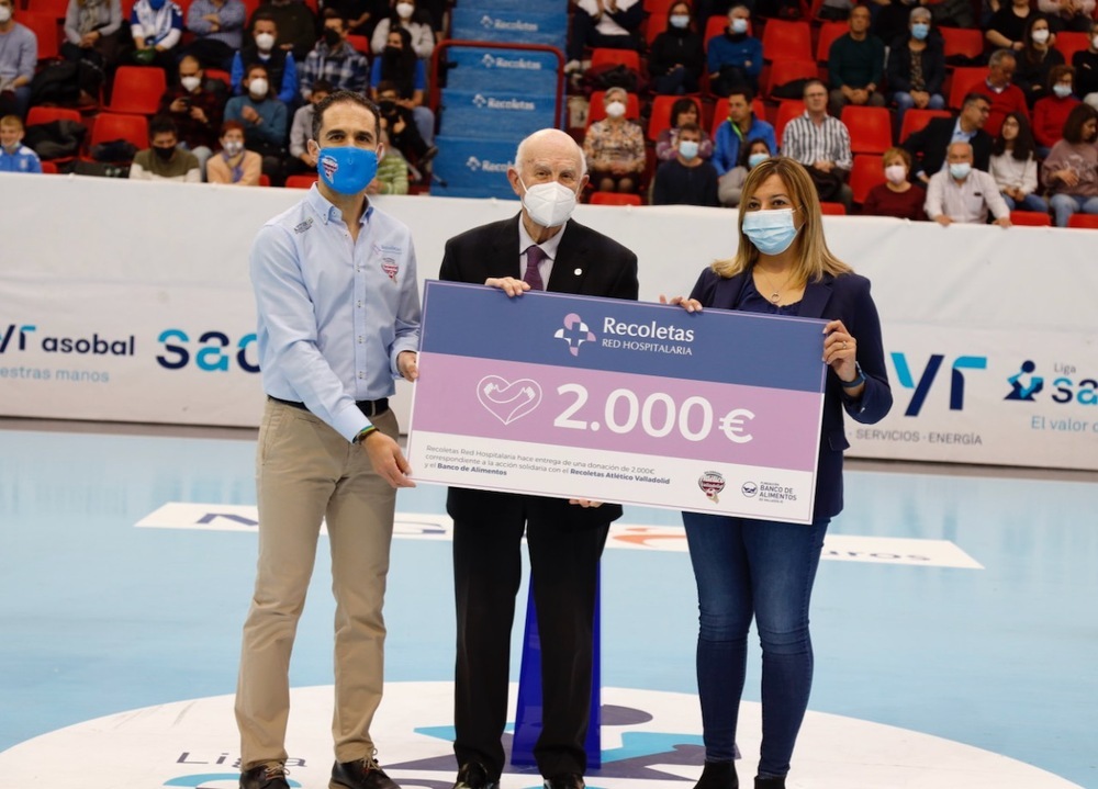 2.000 euros para la Fundación Banco de Alimentos de Valladolid.