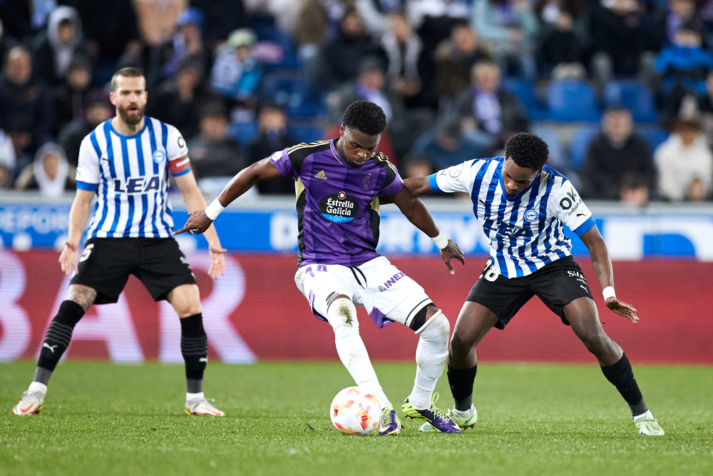 Imagen del Alavés-Real Valladolid de Copa del Rey.  / AFP7 VÍA EUROPA PRESS