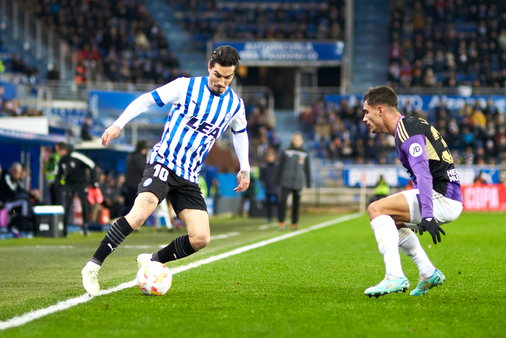 Imagen del Alavés-Real Valladolid de Copa del Rey.  / AFP7 VÍA EUROPA PRESS