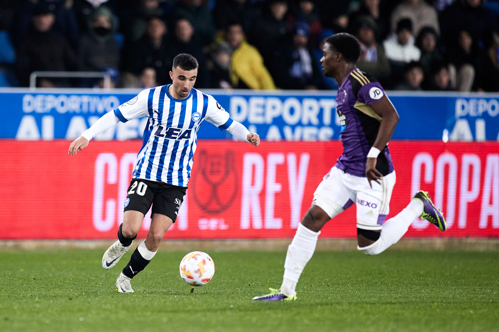 Imagen del Alavés-Real Valladolid de Copa del Rey.  / AFP7 VÍA EUROPA PRESS