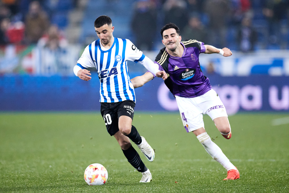 Imagen del Alavés-Real Valladolid de Copa del Rey.  / AFP7 VÍA EUROPA PRESS