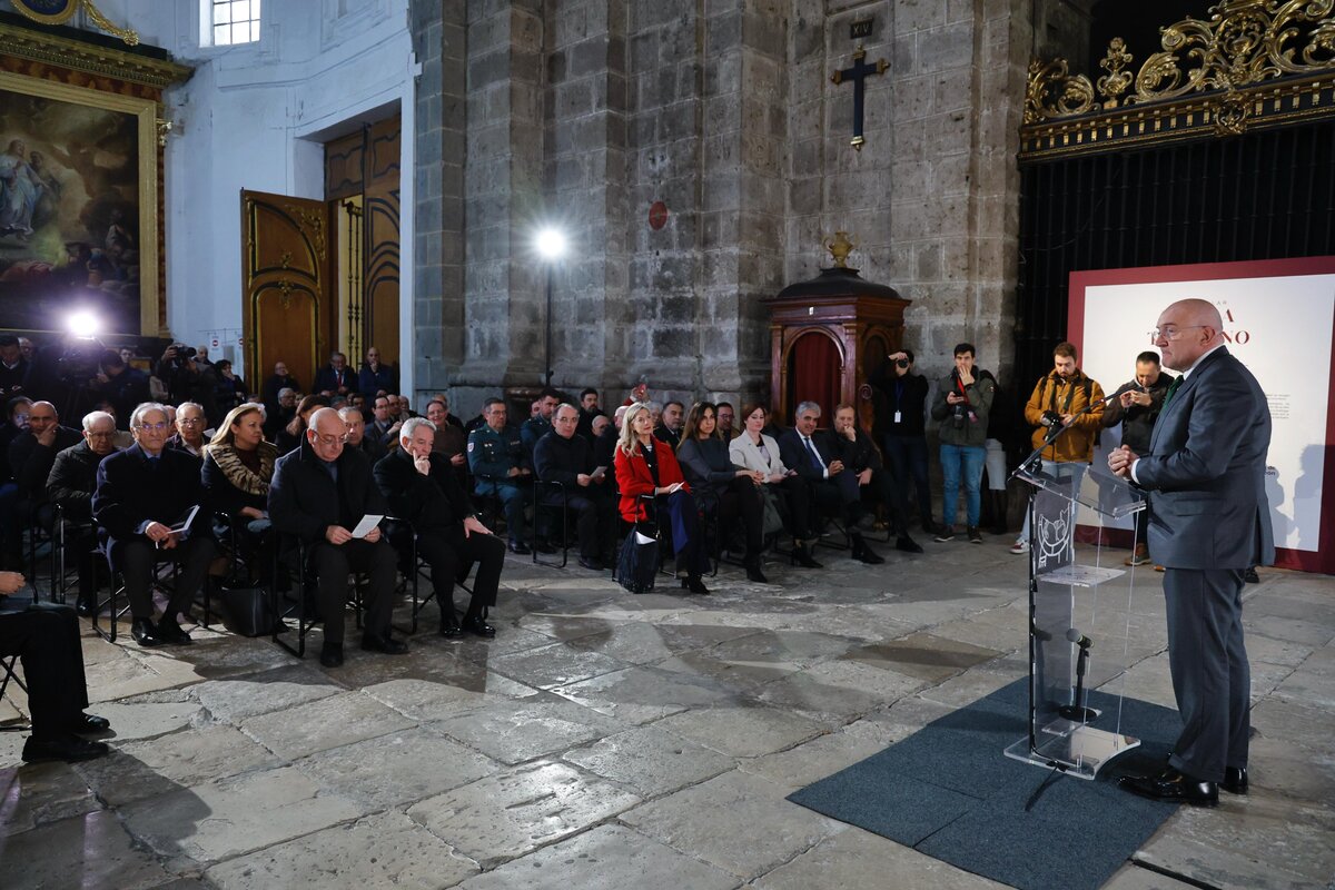 Inauguración de la exposición conmemorativa ‘Venga tu reino’ en la Catedral de Valladolid.  / AYUNTAMIENTO DE VALLADOLID