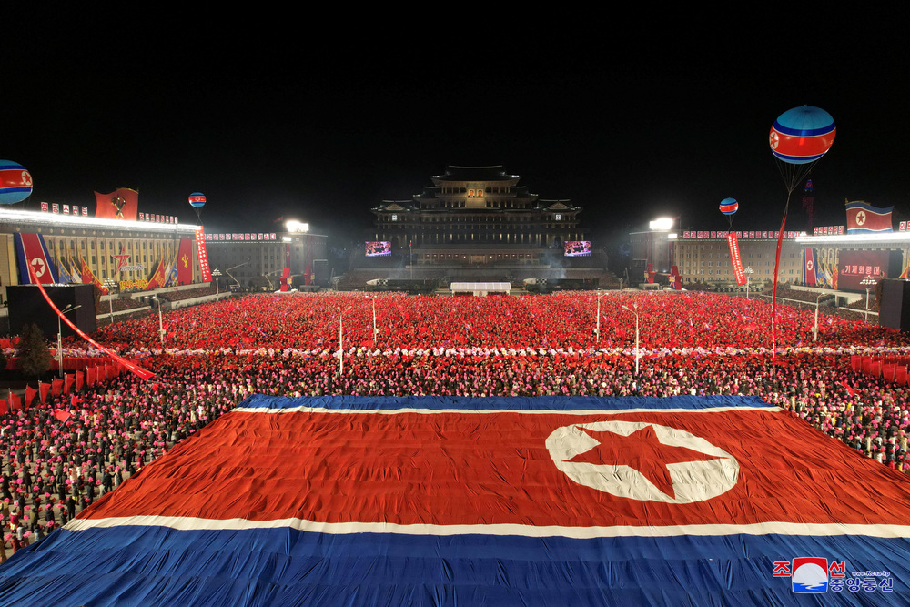 Military parade to mark the founding anniversary of North Korea's army, at Kim Il Sung Square in Pyongyang  / KCNA