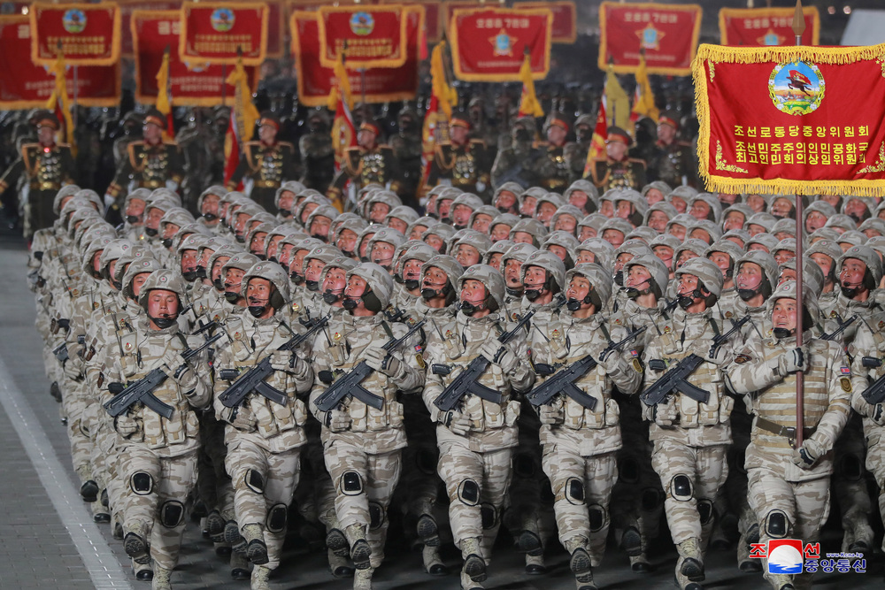 Military parade to mark the founding anniversary of North Korea's army, in Pyongyang  / KCNA