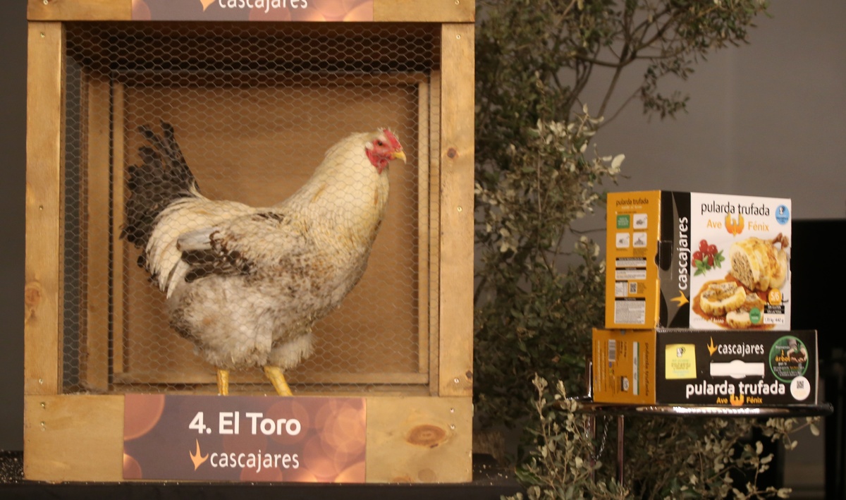 Subasta de capones de Cascajares celebrada en el Teatro Calderón de Valladolid.  / RUBÉN CACHO (ICAL)