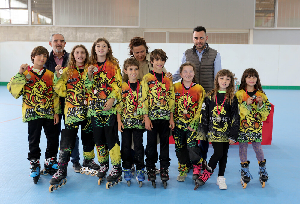 Imagen de la quinta jornada y clausura del Campeonato Escolar de Hockey Línea.  / MONTSE.ALVAREZ