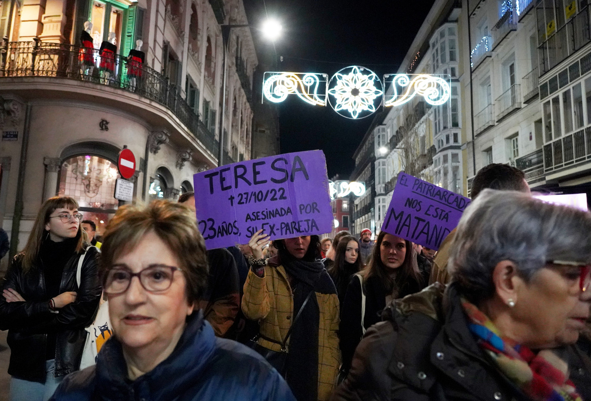 Manifestaci?n por las calles de Valladolid con motivo del D?a para la Erradicaci?n de la Violencia contra la Mujer  / LETICIA PÉREZ (ICAL).