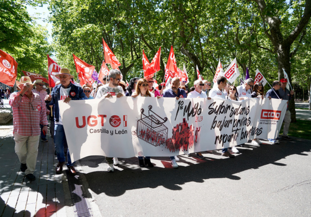 Manifestación del 1 de mayo en Valladolid.