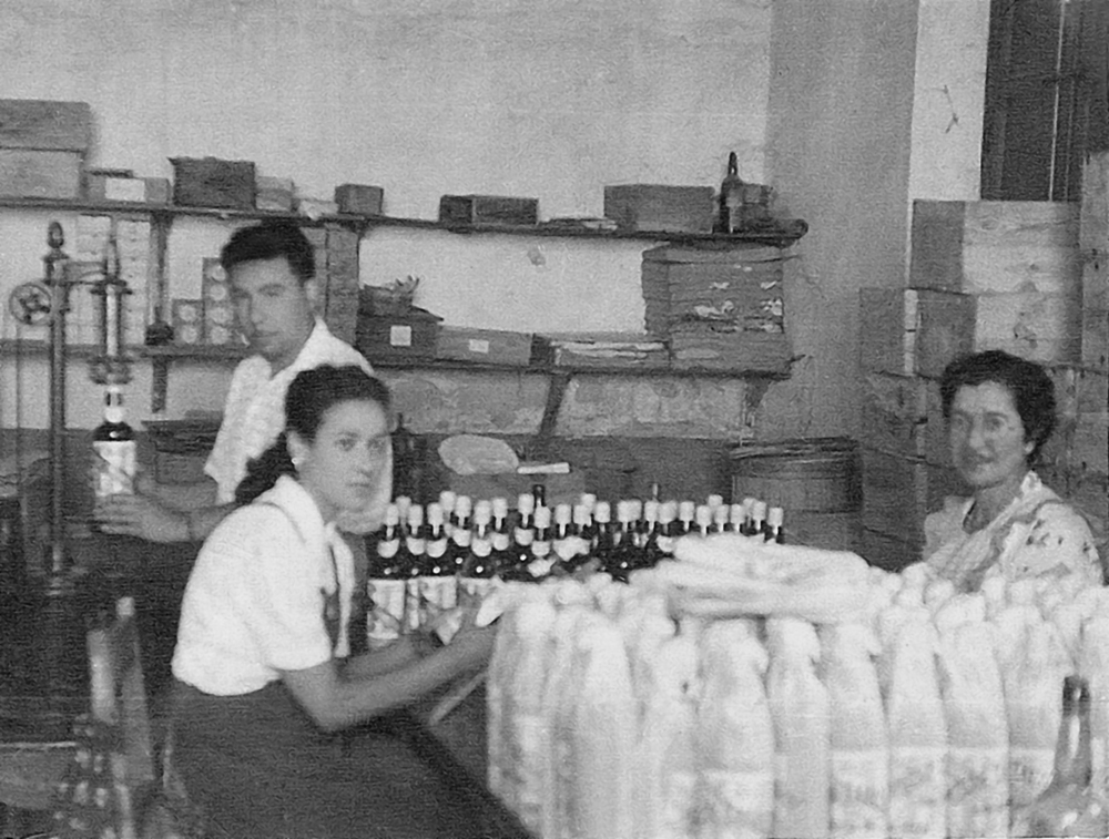 Bodega Cuatro Rayas, en una vendimia. 