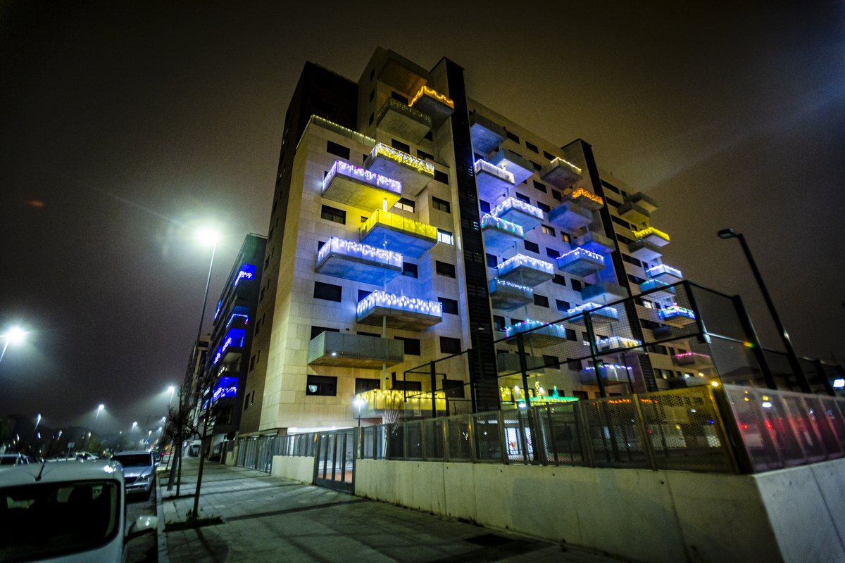 Iluminación navideña en Valladolid.  / JONATHAN TAJES