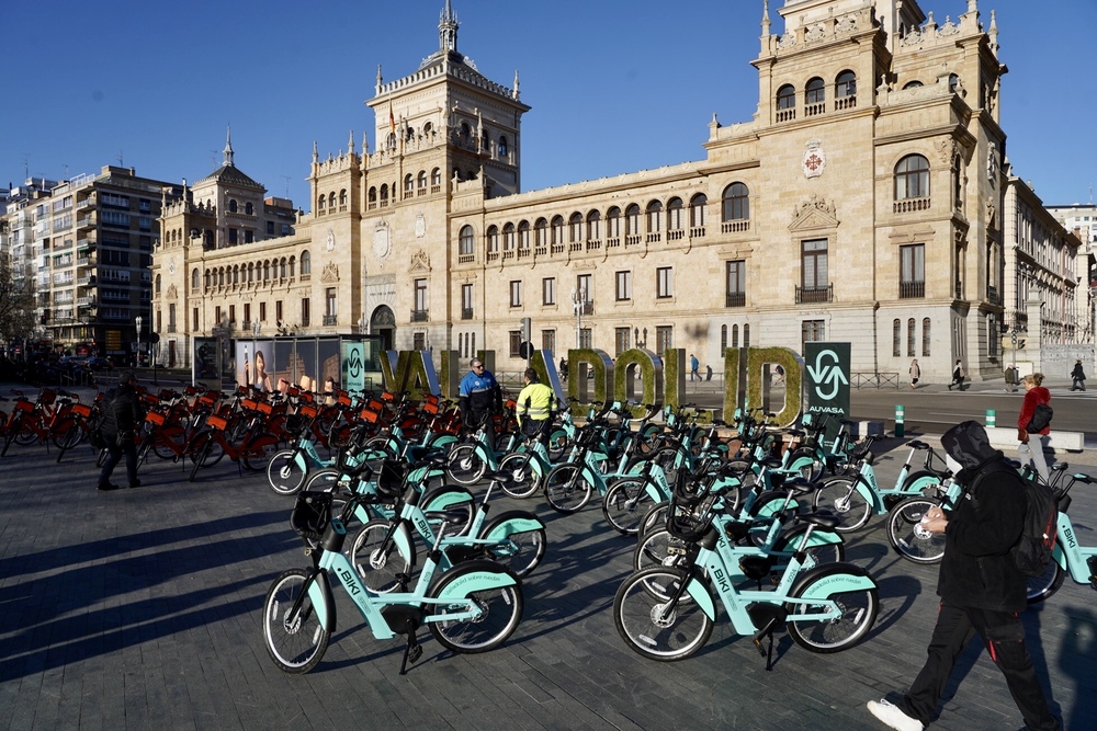Presentación del nuevo servicio de alquiler público de bicicletas BIKI.