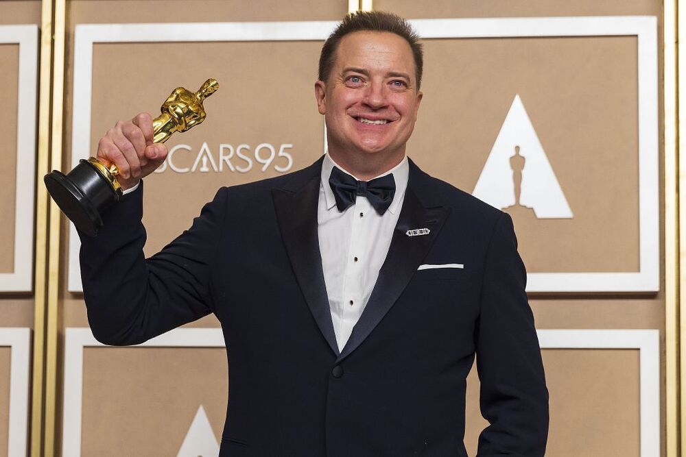 Brendan Fraser gana el óscar al mejor actor por su papel en 