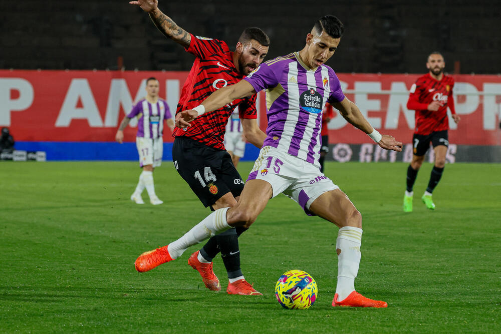 El Yamiq, en el Mallorca-Real Valladolid.  / EFE