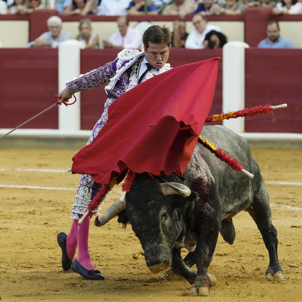 Segunda corrida de toros por las fiestas en Valladolid: un mano a mano entre El Juli y Emilio de Justo.  / EFE / NACHO GALLEGO