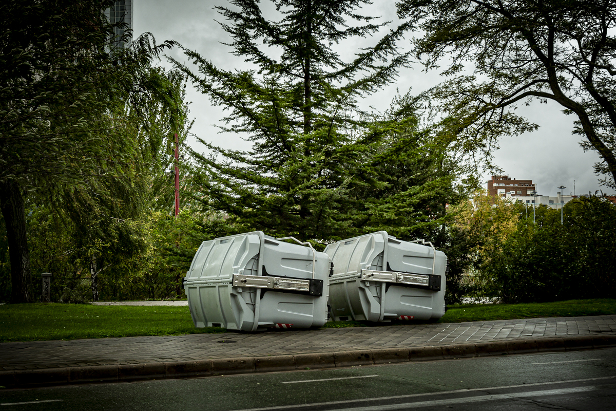 Temporal de viento y lluvia en Valladolid.  / JONATHAN TAJES