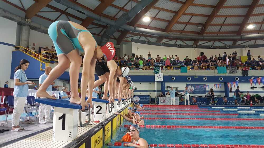 Imagen del Campeonato de España universitario de natación en la piscina de Parquesol-Laura López.