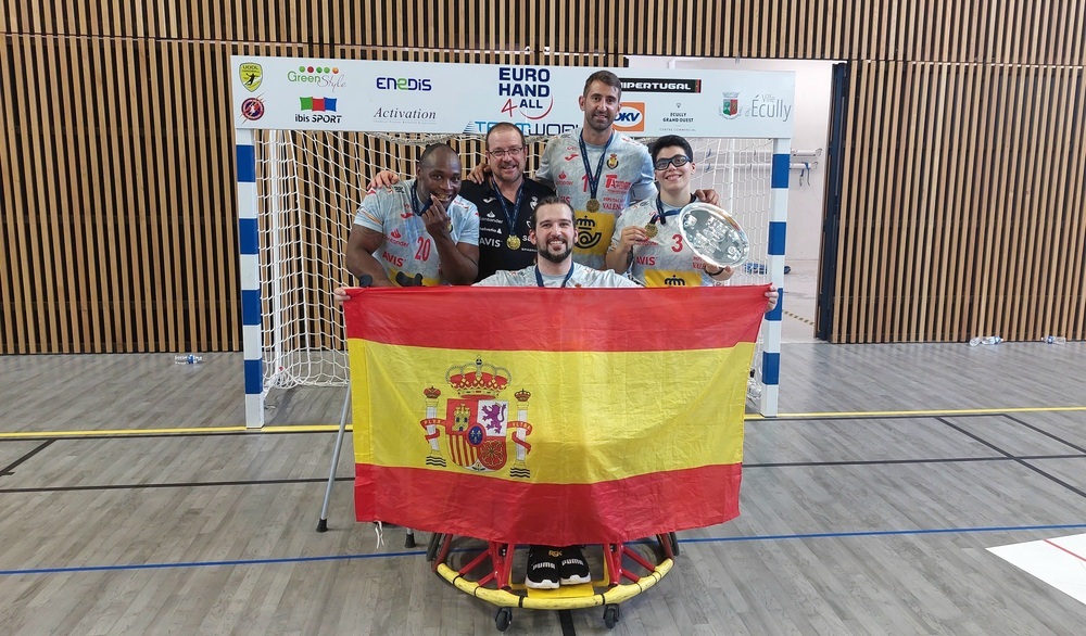 Quatro jogadores do Inclusport, vice-campeão em Lyon