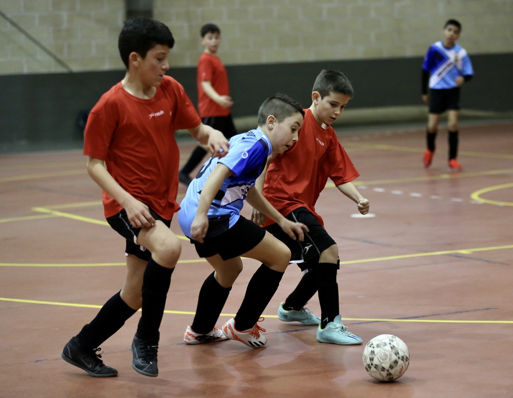 Imagen de la séptima jornada del Campeonato Escolar de fútbol sala y baloncesto.