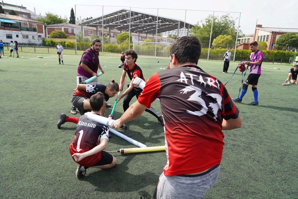 Exhibición previa a la II edición del Torneo de Jugger de Fiestas de Valladolid