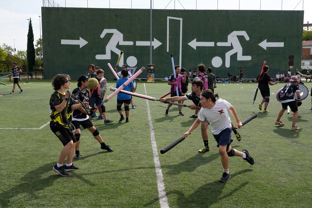 Exhibición previa a la II edición del Torneo de Jugger de Fiestas de Valladolid  / MIRIAM CHACÓN / ICAL