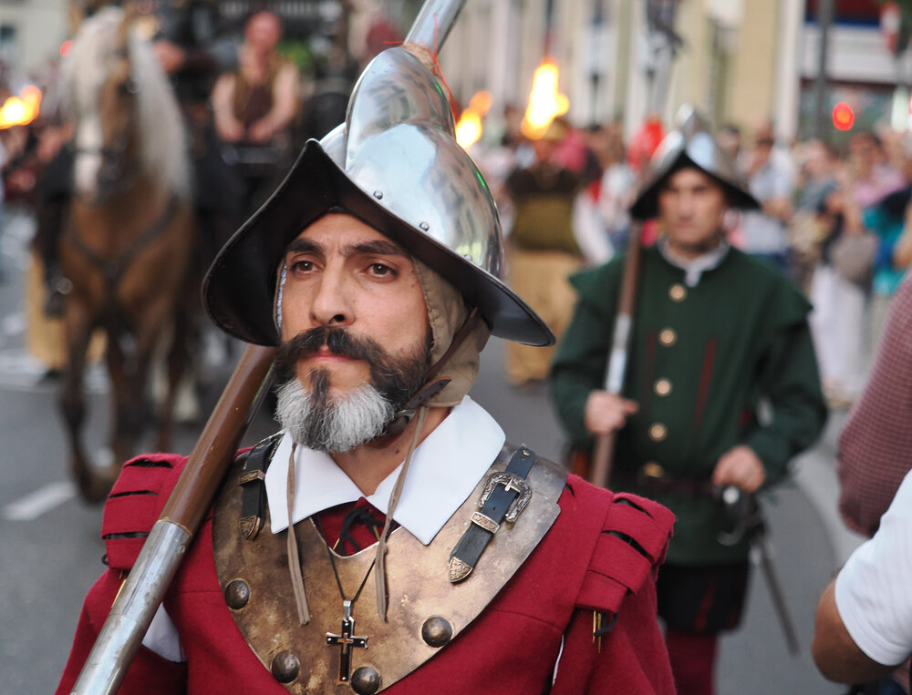 Un funeral de otra época homenajea a Red Hugh O´Donnell, héroe irlandés enterrado en Valladolid.  / R. VATERO ICAL