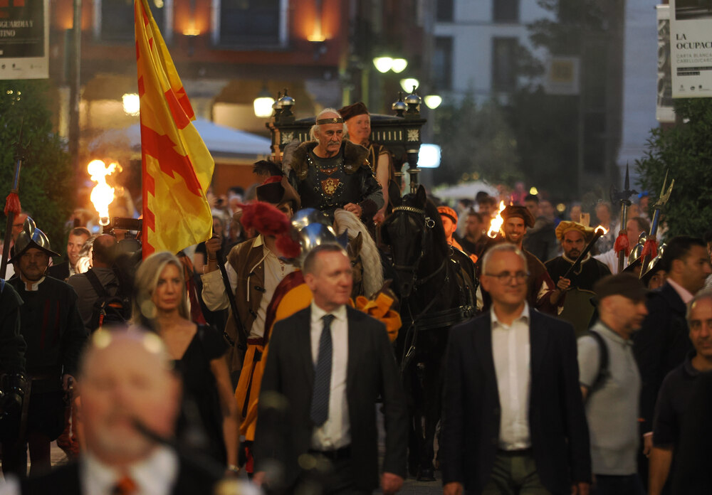 Un funeral de otra época homenajea a Red Hugh O´Donnell, héroe irlandés enterrado en Valladolid.  / R. VATERO ICAL