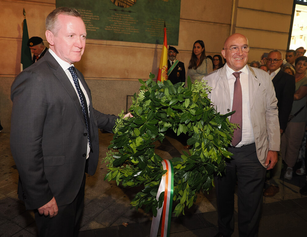 Un funeral de otra época homenajea a Red Hugh O´Donnell, héroe irlandés enterrado en Valladolid.  / R. VATERO ICAL