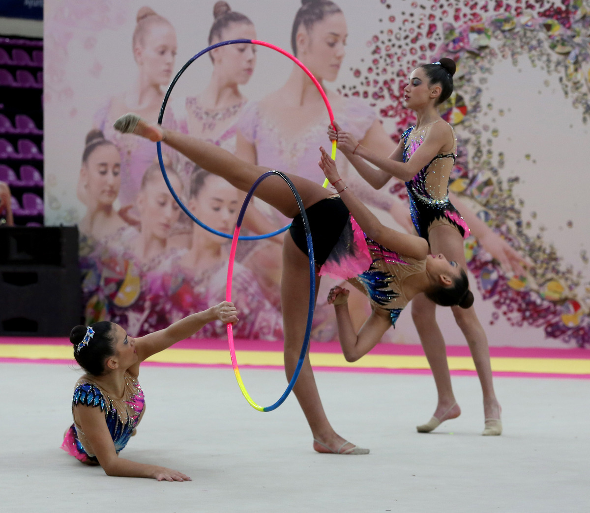 Imagen del Campeonato de España de GR de conjuntos.  / MONTSE.ALVAREZ