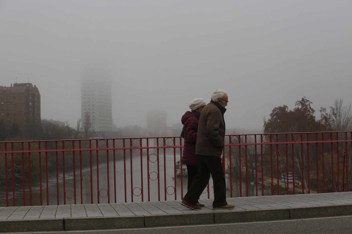 Frío y bajas temperaturas en Valladolid.  / JONATHAN TAJES