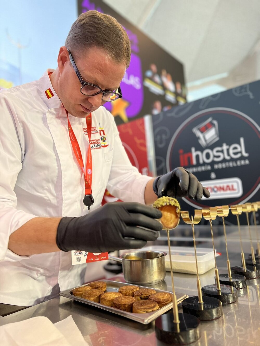 Teo Rodríguez prepara la tapa ganadora.