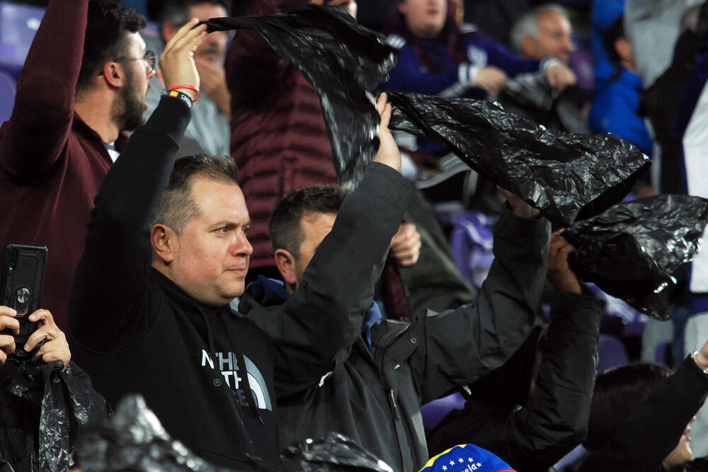 Imagen del Real Valladolid-Barcelona.  / EFE