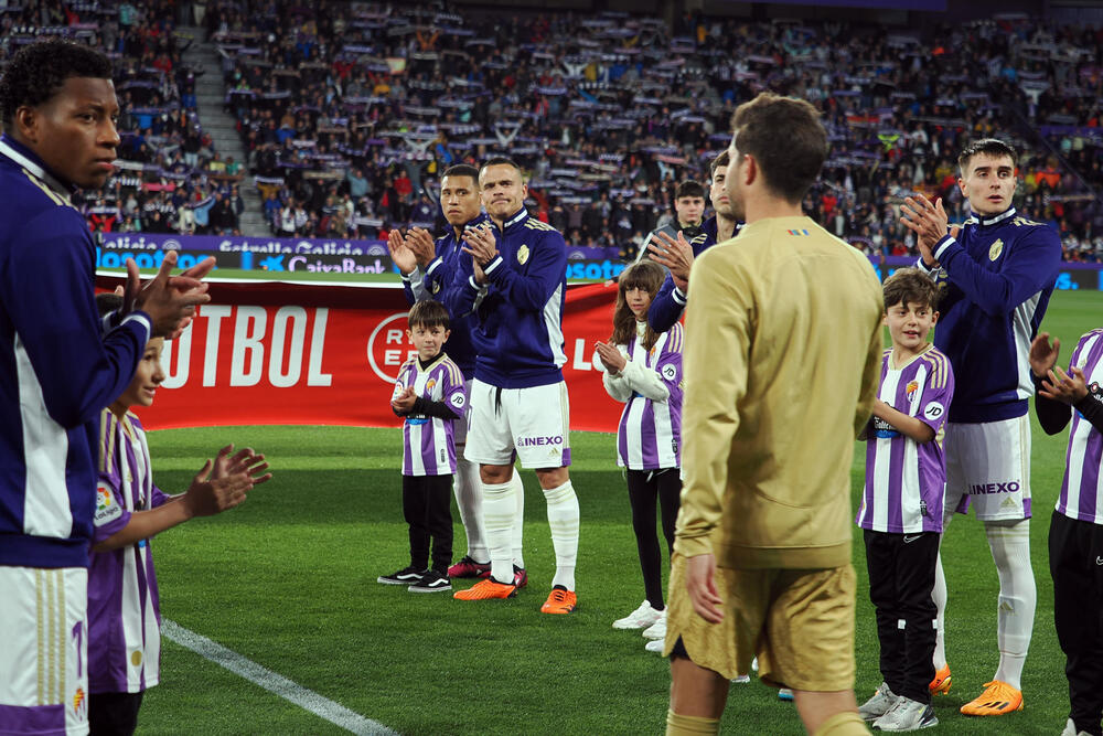 Imagen del Real Valladolid-Barcelona.  / EFE