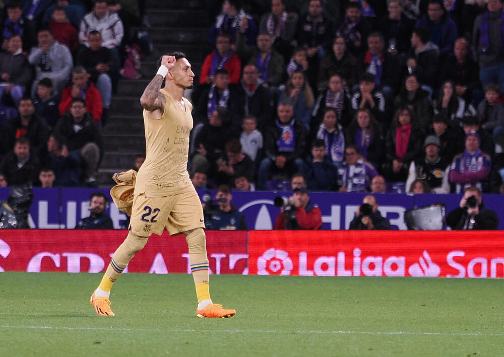 Imagen del Real Valladolid-Barcelona.  / EFE