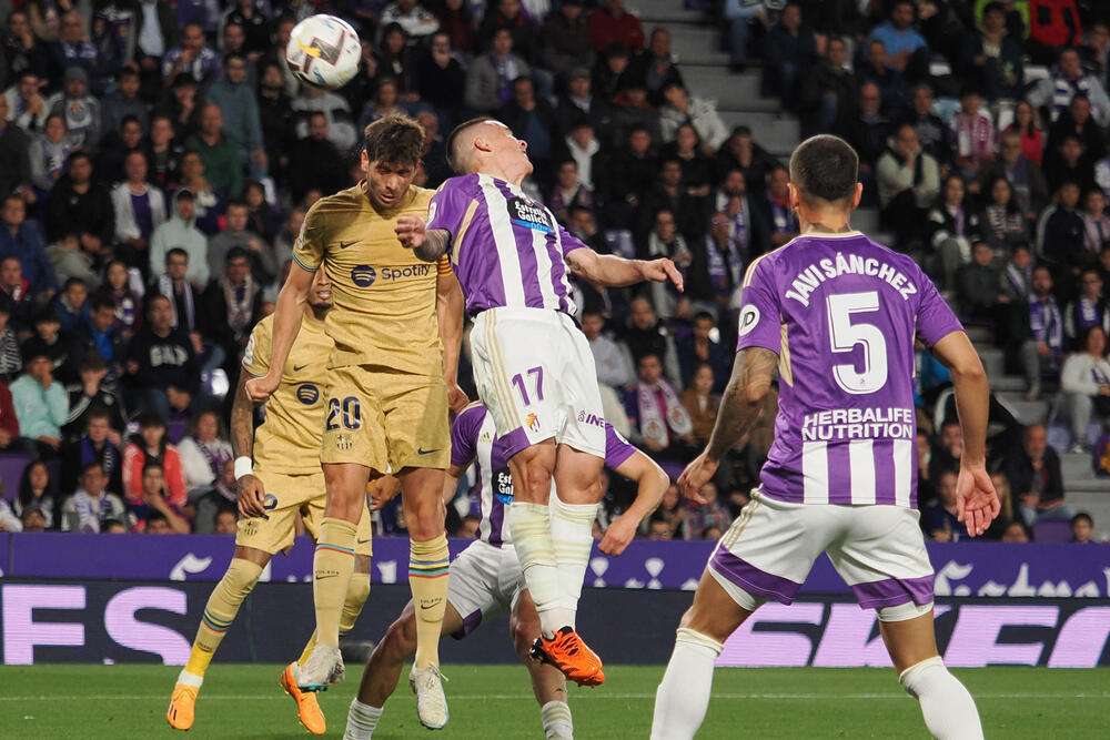 Imagen del Real Valladolid-Barcelona.  / EFE