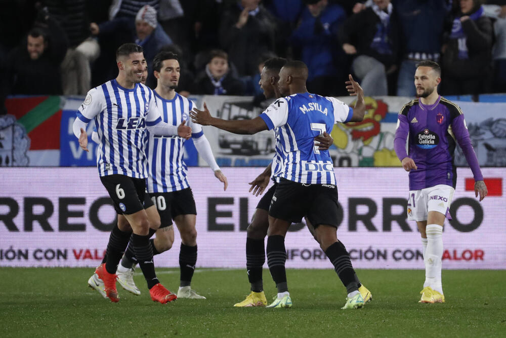 Imagen del Alavés-Real Valladolid de Copa del Rey.