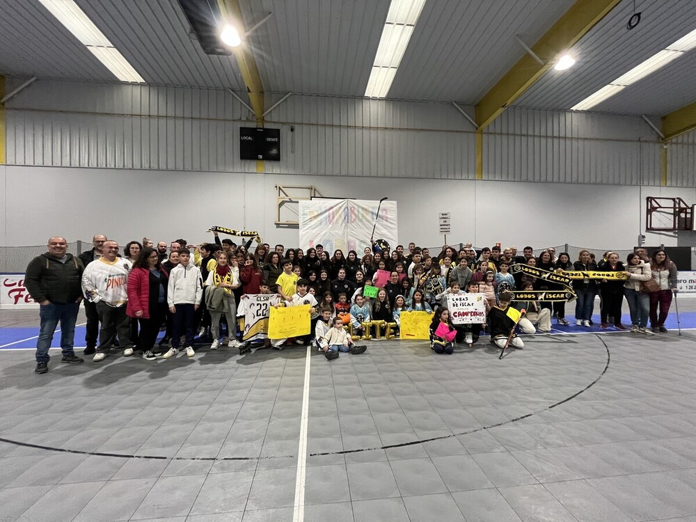 Íscar celebra el ascenso del Lobas-Granja Pinilla en el Recinto Ferial.