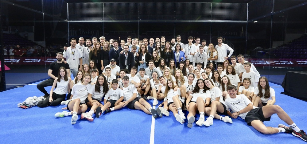 Foto de familia del Oysho Valladolid Padel Premier.